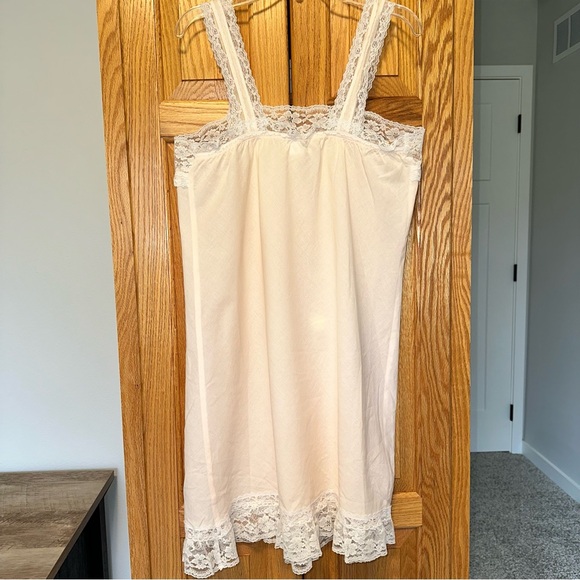 Victoria’s Secret gold label night gown 100% cotton lace trim S true vintage - Picture 4 of 8